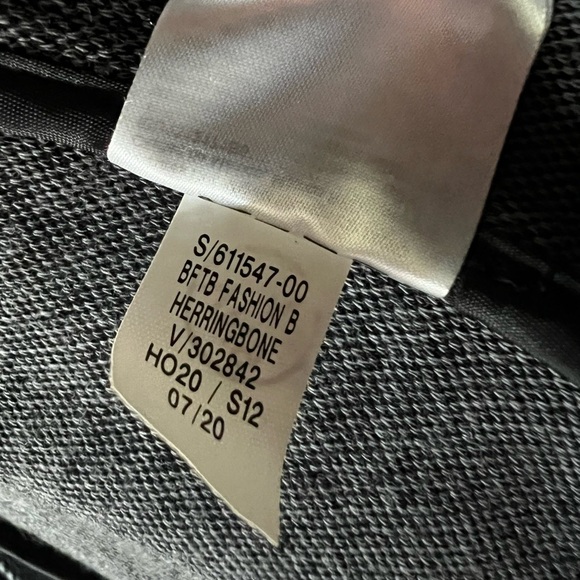 Old Navy Herringbone Blazer Women’s XL – Stretchy Black Gray One-Button Jacket - Picture 9 of 11